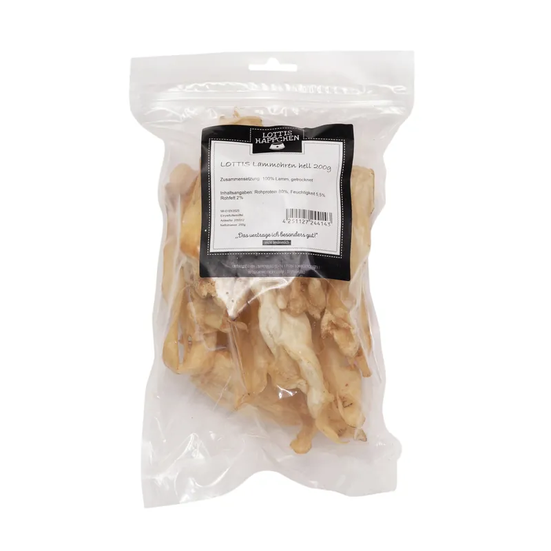 Wochenendangebot LOTTIS HÄPPCHEN Lammohren hell 200 g